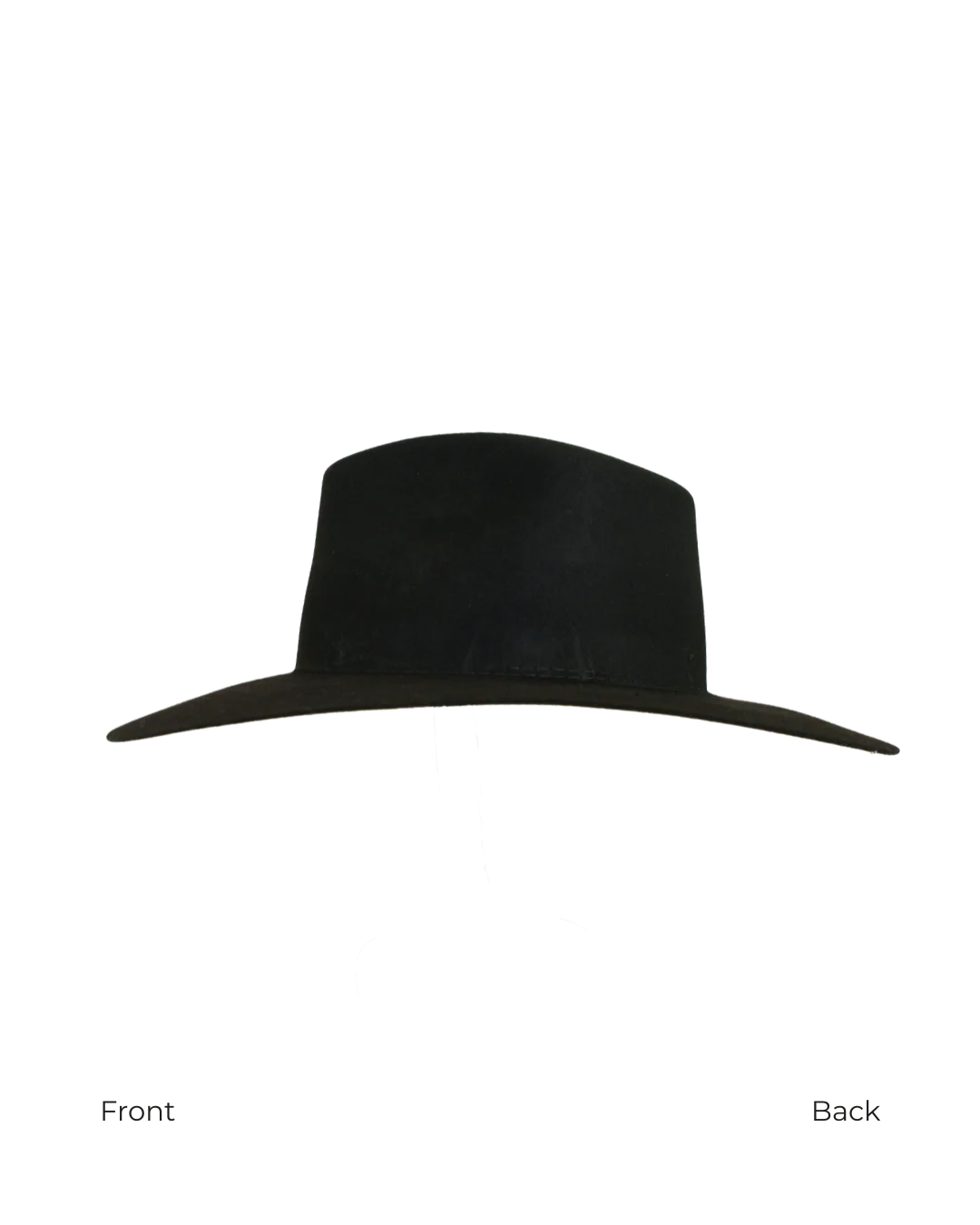 Teardrop Fedora in Black