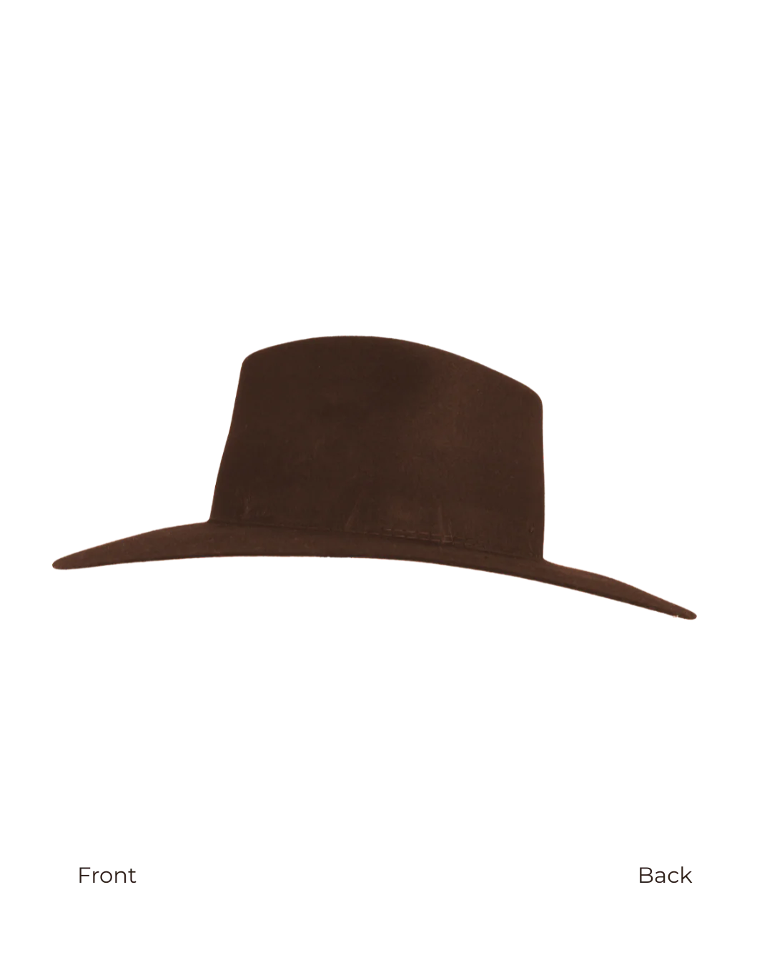Teardrop Fedora in Brown