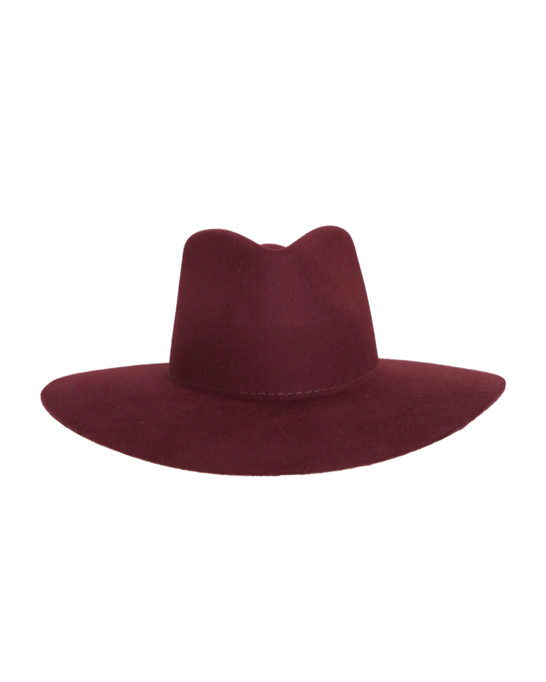 Teardrop Fedora in Burgundy