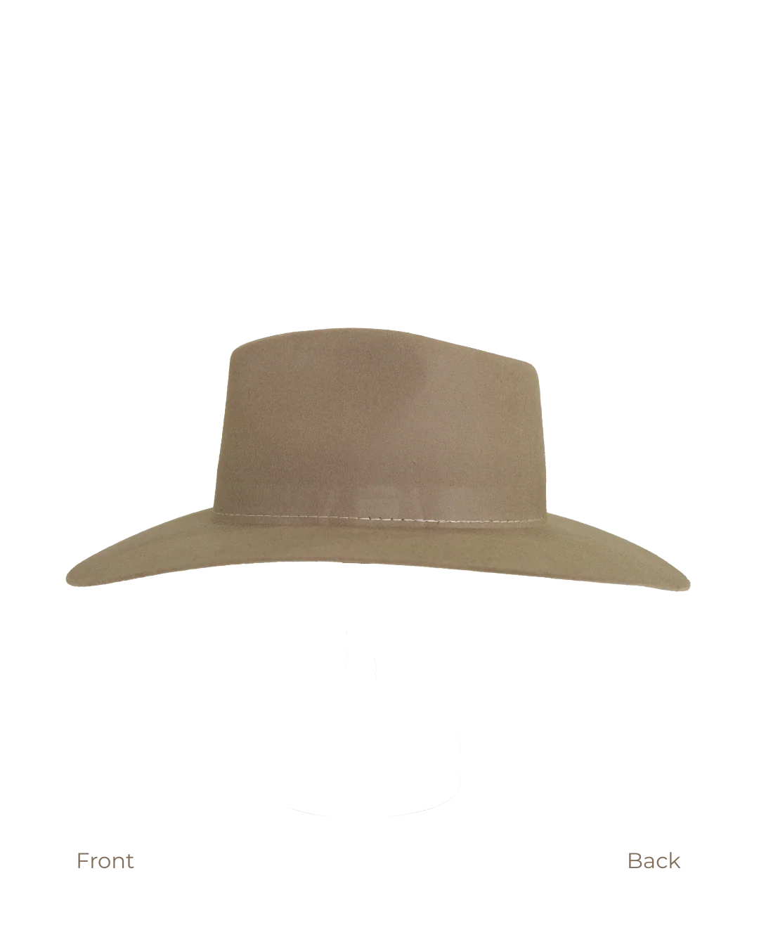 Teardrop Fedora in Mushroom