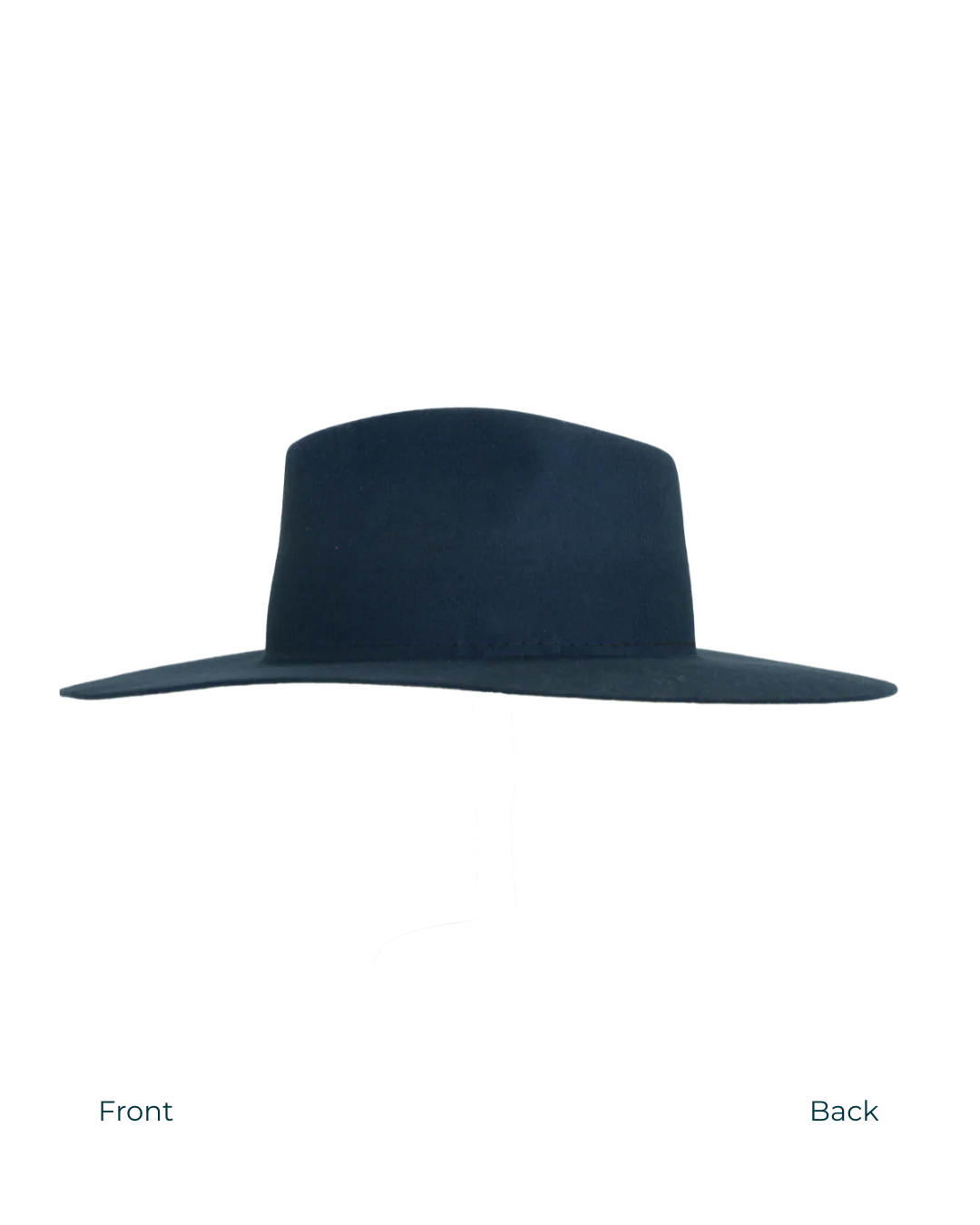 Teardrop Fedora in Navy